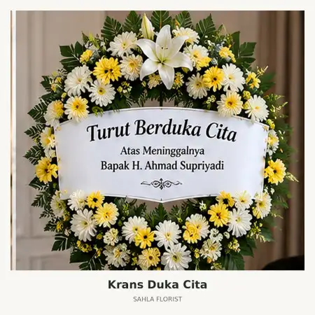 Krans Bunga Duka Bau Bau